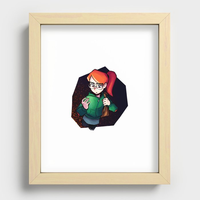 Infinity Train Recessed Framed Print