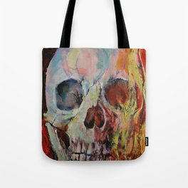 Skull Fire Tote Bag