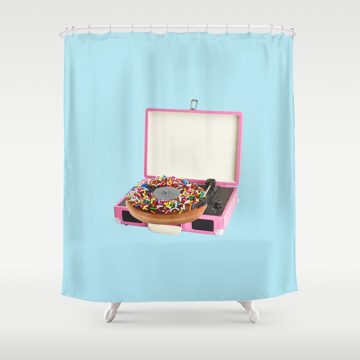 sweet spin 2 blue Shower Curtain