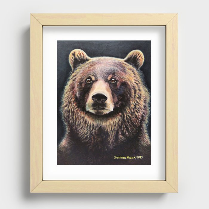 Smoky bear Recessed Framed Print