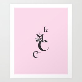 Love you to bits  #love #typography Art Print