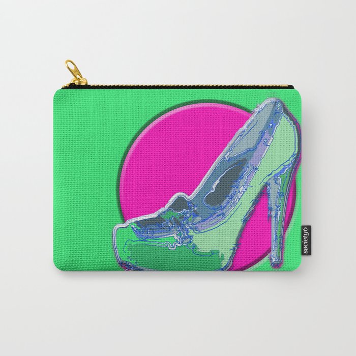 Green in pink  Carry-All Pouch