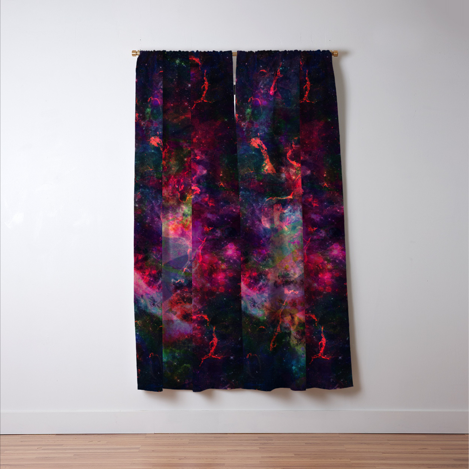 Colorful Watercolor Abstract Space Background Multicolor Grunge Psychedelic Pink Texture Tie Dye Blackout Curtain By Abstract51