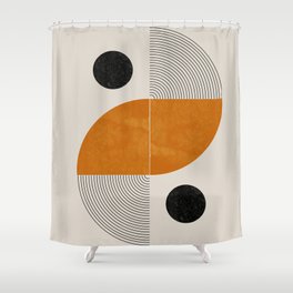 Abstract Geometric Shapes Shower Curtain