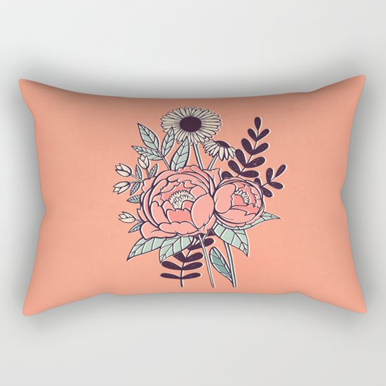 Spring Flowers Rectangular Pillow