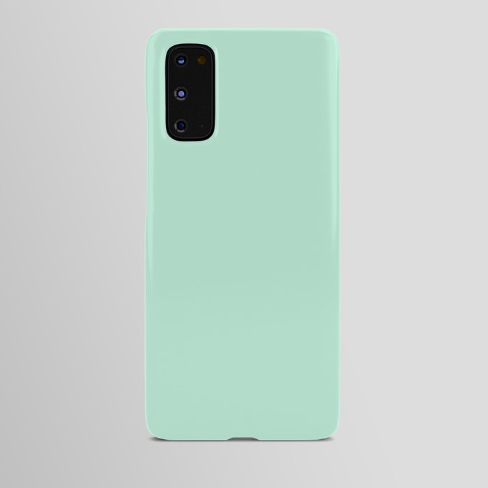 Pastel Mint Green Minimalist Solid Color Block Spring Summer Android Case