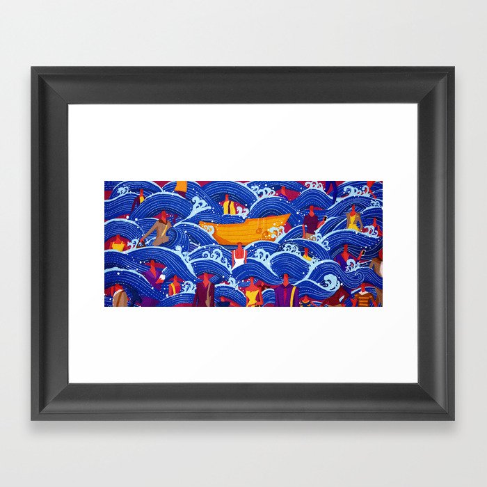 The beauty of being different Framed Art Print