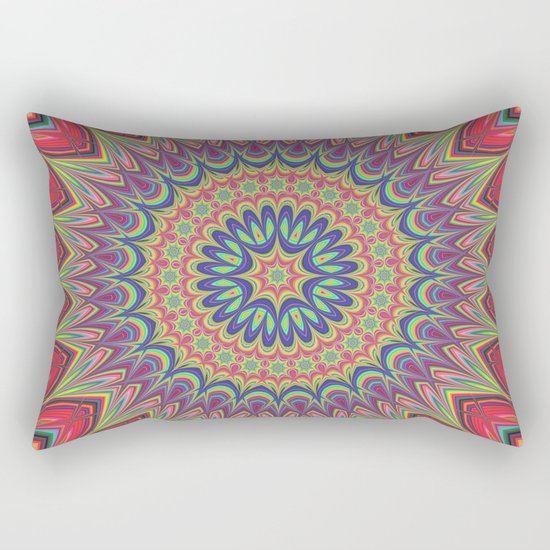 Flame mandala Rectangular Pillow