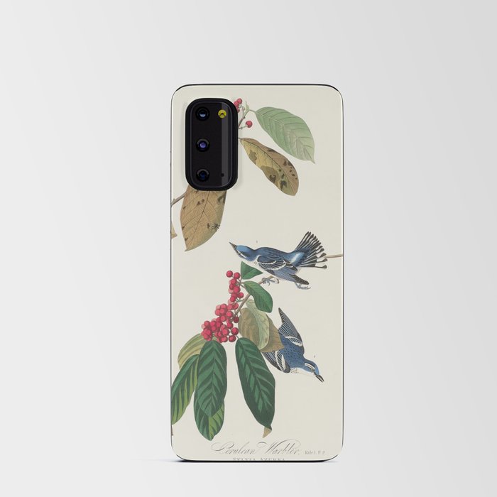 Azure Warbler from Birds of America (1827) by John James Audubon  Android Card Case