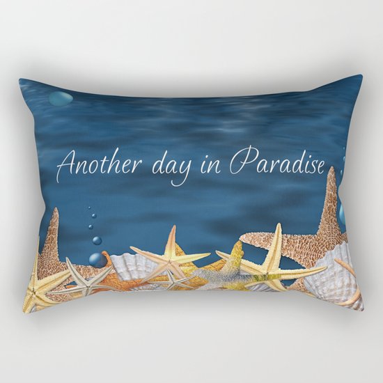 Another Day in Paradise Rectangular Pillow
