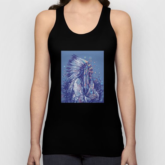 native american portrait-sitting bull Unisex Tank Top