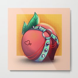 Peach in Bondage Metal Print