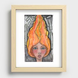 She's A Candle Recessed Framed Print