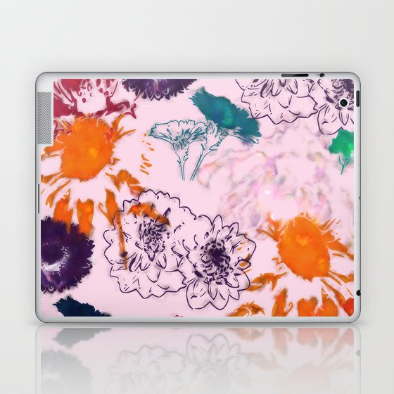 fall floral pink Laptop & iPad Skin