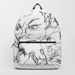 Faces Backpack | Blackandwhite, Sharpiedrawing, Blinddrawing, Sharpie, Marker, Linedrawingfaces, Blindcontour, Markerdrawing, Face, Simpledrawing 