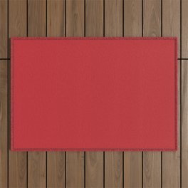 Entrancing Ruby Red Solid Color Pairs To Sherwin Williams Real Red SW 6868 Outdoor Rug