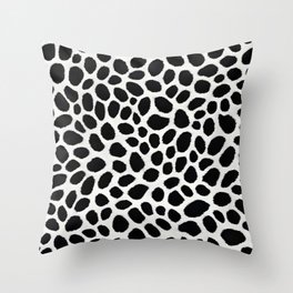 White Leopard Elegant Trendy Luxury Collection Throw Pillow