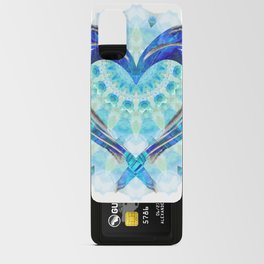 Bright Blue Heart Art - True Blue Android Card Case