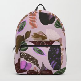 Plant Leaves Purple Tones Backpack