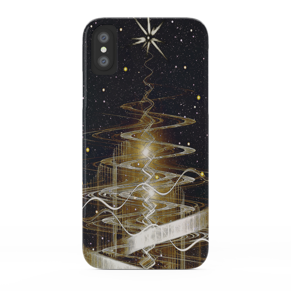 Christmas Fractal Tree Phone Case by klaraacel