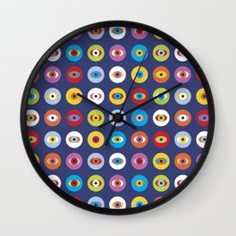 Colorful eyes Wall Clock
