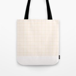 White checkered liner Tote Bag