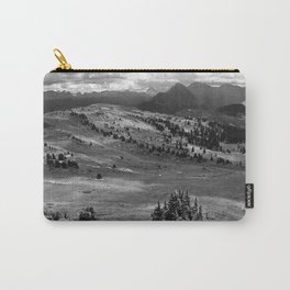 Wilderness Ahead Black-and-White Carry-All Pouch