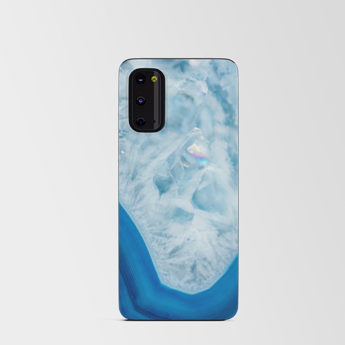 Blue Crystal Geode Android Card Case