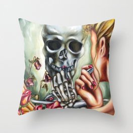 Here today, gone tomorrow Throw Pillow