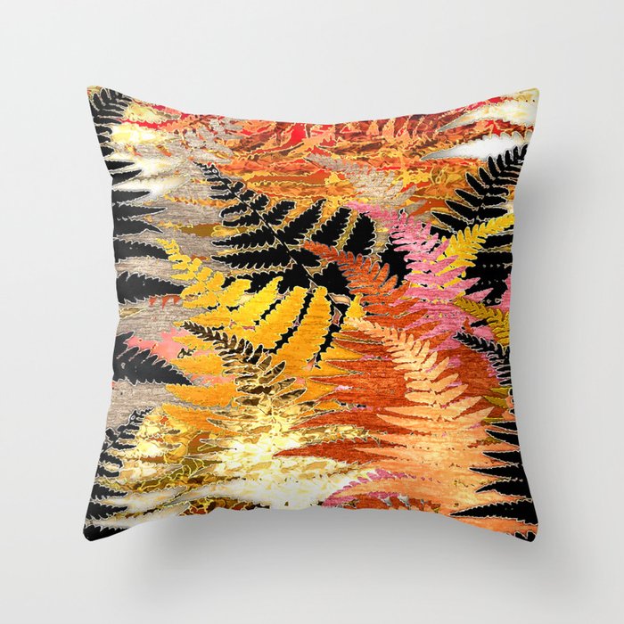 Ferns Throw Pillow