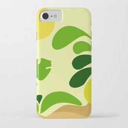Simple Abstract Tropical Plant iPhone Case