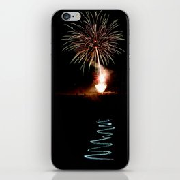 Fireworks and Torchlight Descent iPhone Skin