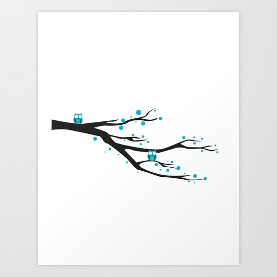 Owls Art Print