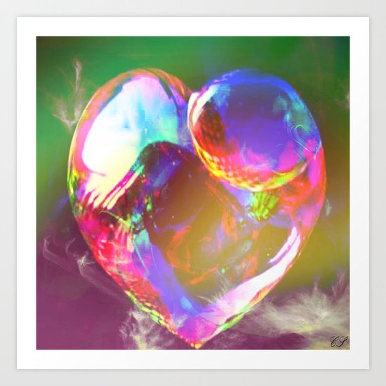 " Every kiss is a flower the root of which is the heart " Art Print