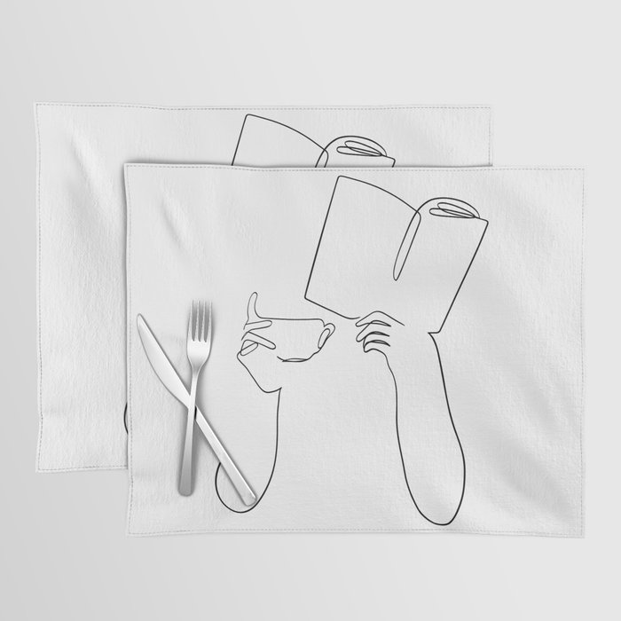 Book & Coffee Placemat
