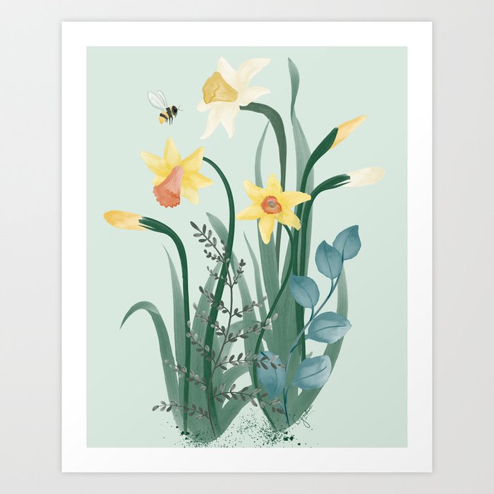 Daffodil Rumors Art Print