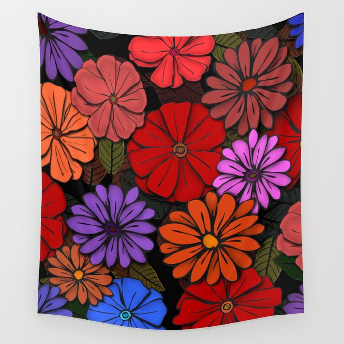 Flower Power #4 Wall Tapestry