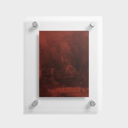 Abstract Red Floating Acrylic Print