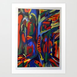 acrylic abstract  Art Print