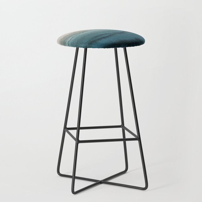 WITHIN THE TIDES - CRASHING WAVES TEAL Bar Stool