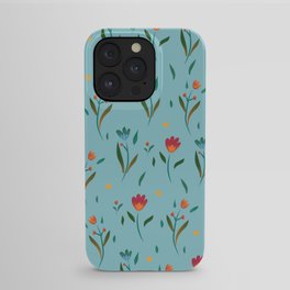 Pattern spring flowers iPhone Case