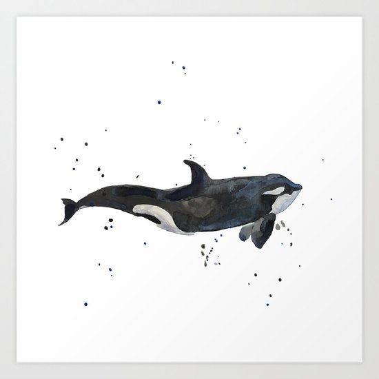 Oh Whale Art Print