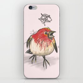 Angry House Finch iPhone Skin
