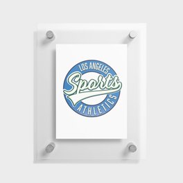 Los Angeles Sports Athletic Logo Floating Acrylic Print