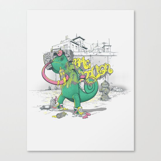 Urban Chameleon Canvas Print