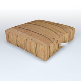 Rustic Wood Panel Pattern Outdoor Floor Cushion