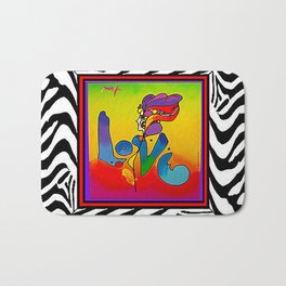 FRAMED PETER MAX Bath Mat | Colorful, Popart, Happy, Fun, Memories, Graphicdesign, Joyful, Digital 