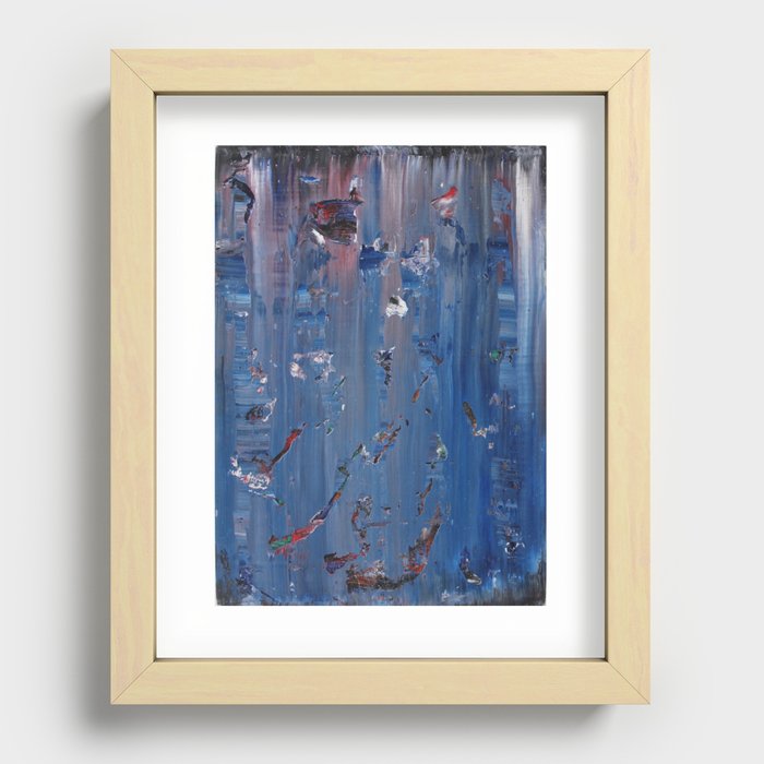 Abstract Blue/Purple Recessed Framed Print