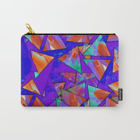 Blue Kaleidoscopic Carry-All Pouch