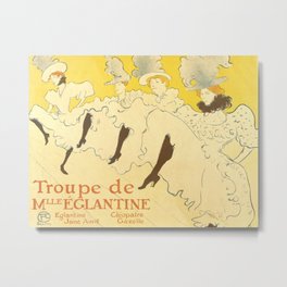 Henri De Toulouse Lautrec - Troupe Eglantine Metal Print | Drawing, Henri, De, Vintage, Toulouse, Troupe, Art, Eglantine, Lautrec 
